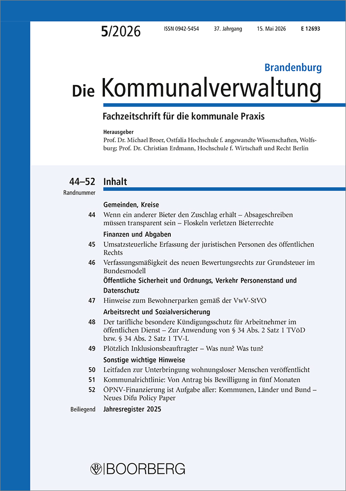 Die Kommunalverwaltung Brandenburg